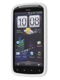HTC Sensation Dual-Design Case - White/Frosted Clear