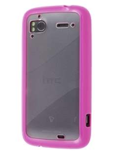 HTC Sensation Dual-Design Case - Pink/Frosted Clear HTC Sensation Dual-Design Case - Pink/Frosted Clear