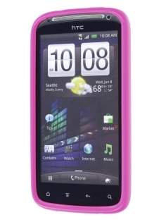 HTC Sensation Dual-Design Case - Pink/Frosted Clear