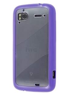 HTC Sensation Dual-Design Case - Purple/Frosted Clear HTC Sensation Dual-Design Case - Purple/Frosted Clear