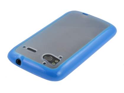 HTC Sensation Dual-Design Case - Blue/Frosted Clear