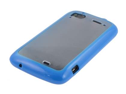 HTC Sensation Dual-Design Case - Blue/Frosted Clear