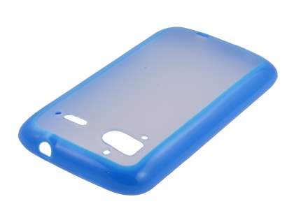 HTC Sensation Dual-Design Case - Blue/Frosted Clear