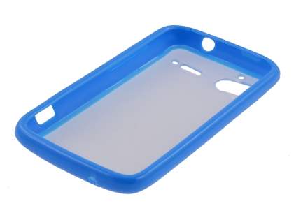 HTC Sensation Dual-Design Case - Blue/Frosted Clear