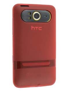 TPU Gel Case for HTC HD7 - Frosted Red