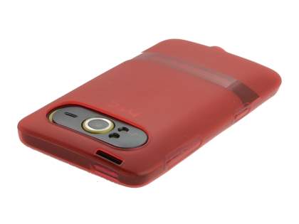 TPU Gel Case for HTC HD7 - Frosted Red