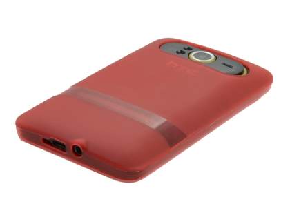 TPU Gel Case for HTC HD7 - Frosted Red