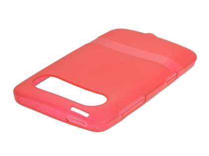 TPU Gel Case for HTC HD7 - Frosted Red