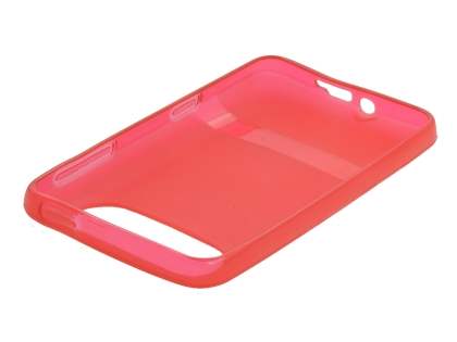 TPU Gel Case for HTC HD7 - Frosted Red