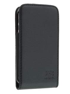 Synthetic Leather Flip Case for iPhone 4S/4 - Black