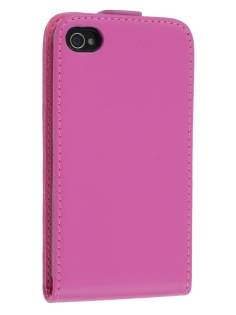 Synthetic Leather Flip Case for iPhone 4S/4 - Pink