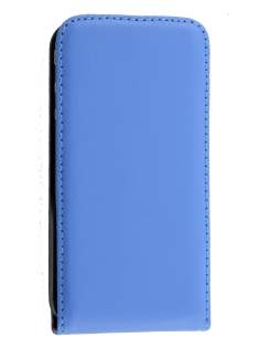 Synthetic Leather Flip Case for iPhone 4S/4 - Blue