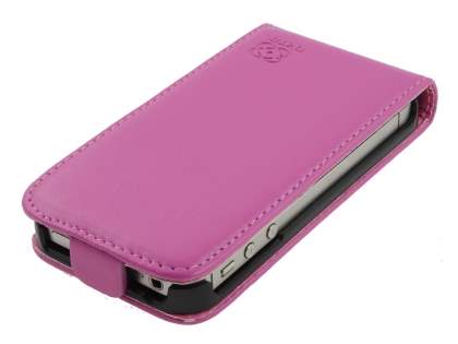 Synthetic Leather Flip Case for iPhone 4S/4 - Pink