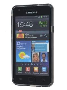 Retro Checkered-Pattern TPU Case for I9100 Galaxy S2 - Grey