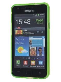 Retro Checkered-Pattern TPU Case for I9100 Galaxy S2 - Green