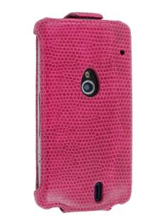 Synthetic Leather Flip Case for Sony Ericsson Xperia neo MT15i - Hot Pink