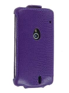 Synthetic Leather Flip Case for Sony Ericsson Xperia neo MT15i - Purple