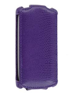 Synthetic Leather Flip Case for Sony Ericsson Xperia neo MT15i - Purple