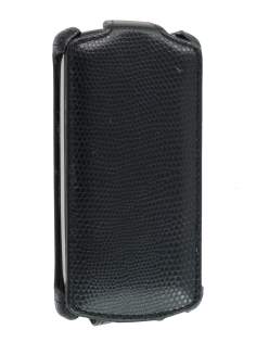 Synthetic Leather Flip Case for Sony Ericsson Xperia neo MT15i - Black