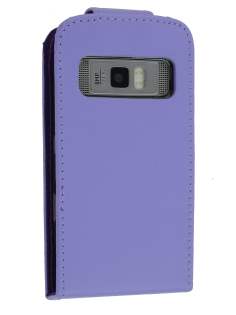 Synthetic Leather Flip Case for Nokia C7 - Purple