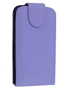 Synthetic Leather Flip Case for Nokia C7 - Purple