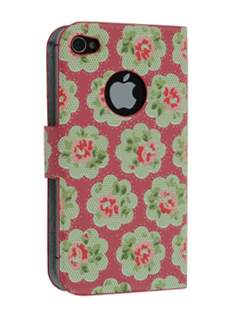 Vintage Inspired Lacquered Slim Synthetic Leather Portfolio Case for iPhone 4/4S