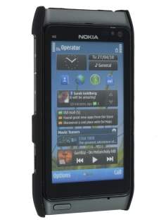 Nokia N8 UltraTough Rubberised Slim Case - Black