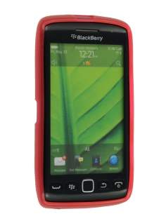 BlackBerry Torch 9860 Frosted TPU Gel Case - Frosted Red