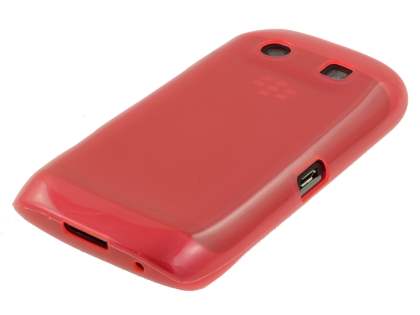BlackBerry Torch 9860 Frosted TPU Gel Case - Frosted Red