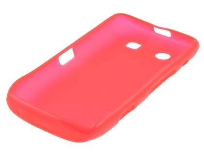 BlackBerry Torch 9860 Frosted TPU Gel Case - Frosted Red
