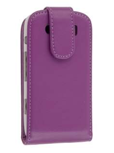 BlackBerry Torch 9860 Synthetic Leather Flip Case - Purple