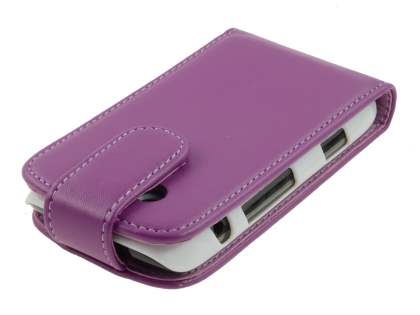 BlackBerry Torch 9860 Synthetic Leather Flip Case - Purple