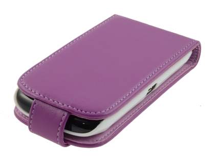 BlackBerry Torch 9860 Synthetic Leather Flip Case - Purple