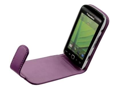 BlackBerry Torch 9860 Synthetic Leather Flip Case - Purple