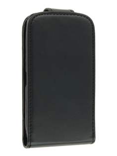 BlackBerry Torch 9860 Synthetic Leather Flip Case - Classic Black