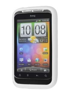HTC Wildfire S TPU Gel Case - Pearl White