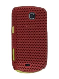Samsung S5570 Galaxy Mini Slim Mesh Case - Burgundy Red