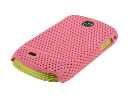 Samsung S5570 Galaxy Mini Slim Mesh Case - Baby Pink