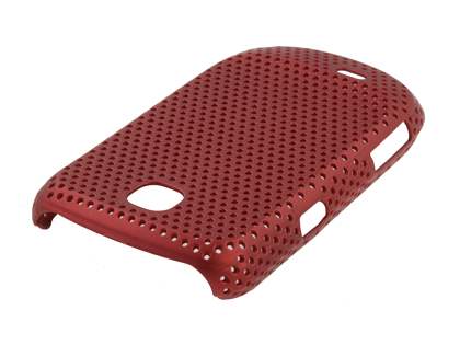 Samsung S5570 Galaxy Mini Slim Mesh Case - Burgundy Red