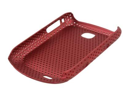Samsung S5570 Galaxy Mini Slim Mesh Case - Burgundy Red