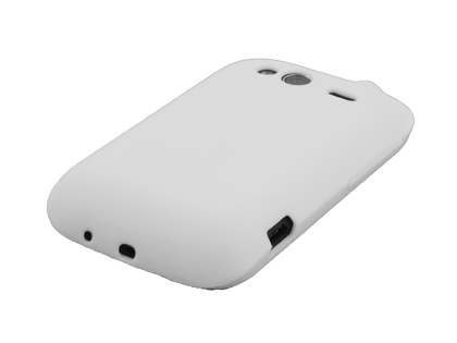 HTC Wildfire S TPU Gel Case - Pearl White
