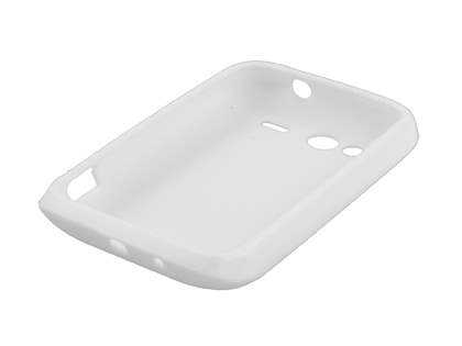 HTC Wildfire S TPU Gel Case - Pearl White