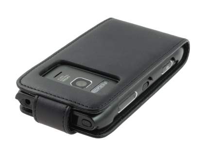 Nokia N8 Synthetic Leather Flip Case - Black