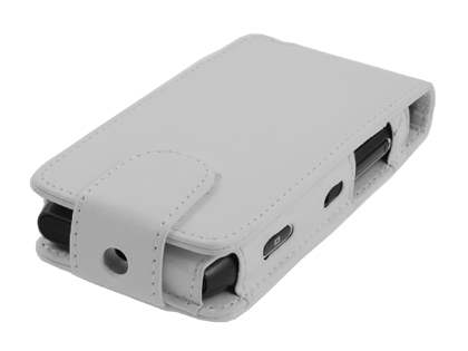 Synthetic Leather Flip Case for Nokia N8 - White