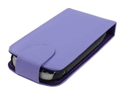 Synthetic Leather Flip Case for Nokia C7 - Purple