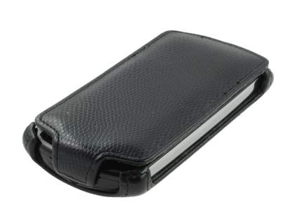 Synthetic Leather Flip Case for Sony Ericsson Xperia neo MT15i - Black