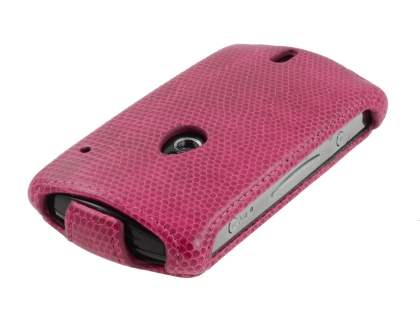 Synthetic Leather Flip Case for Sony Ericsson Xperia neo MT15i - Hot Pink