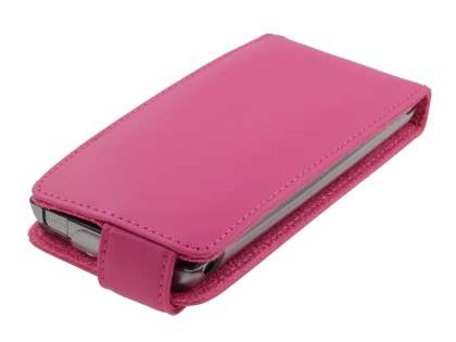 Sony Ericsson XPERIA Arc/Arc S Genuine Leather Flip Case - Pink