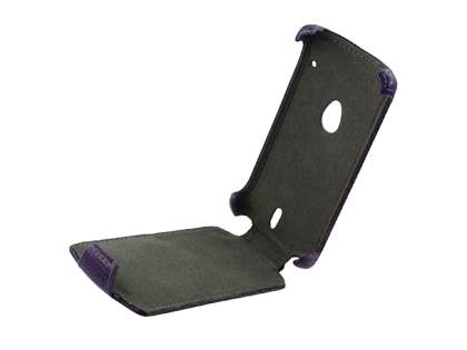 Synthetic Leather Flip Case for Sony Ericsson Xperia neo MT15i - Purple