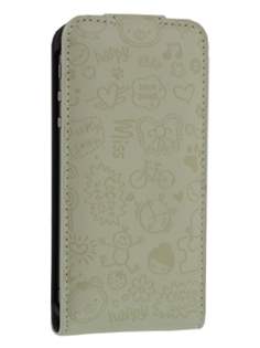 Lopez iPhone 4/4S Slim Synthetic Leather Flip Case - Beige Lopez iPhone 4/4S Slim Synthetic Leather Flip Case - Beige